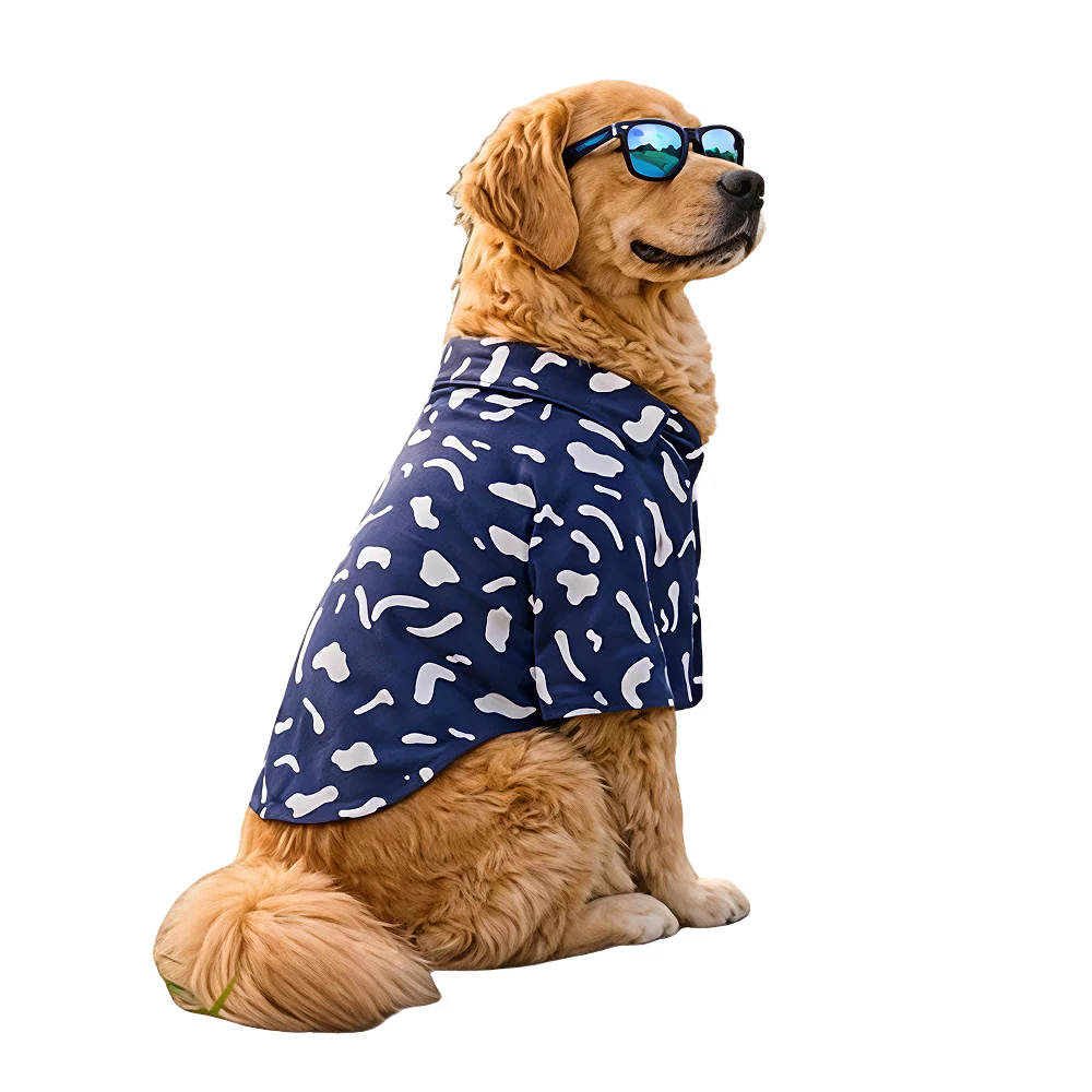 15 Furries Abstract Cotton Shirts for Dogs (Navy Blue) - Image 4