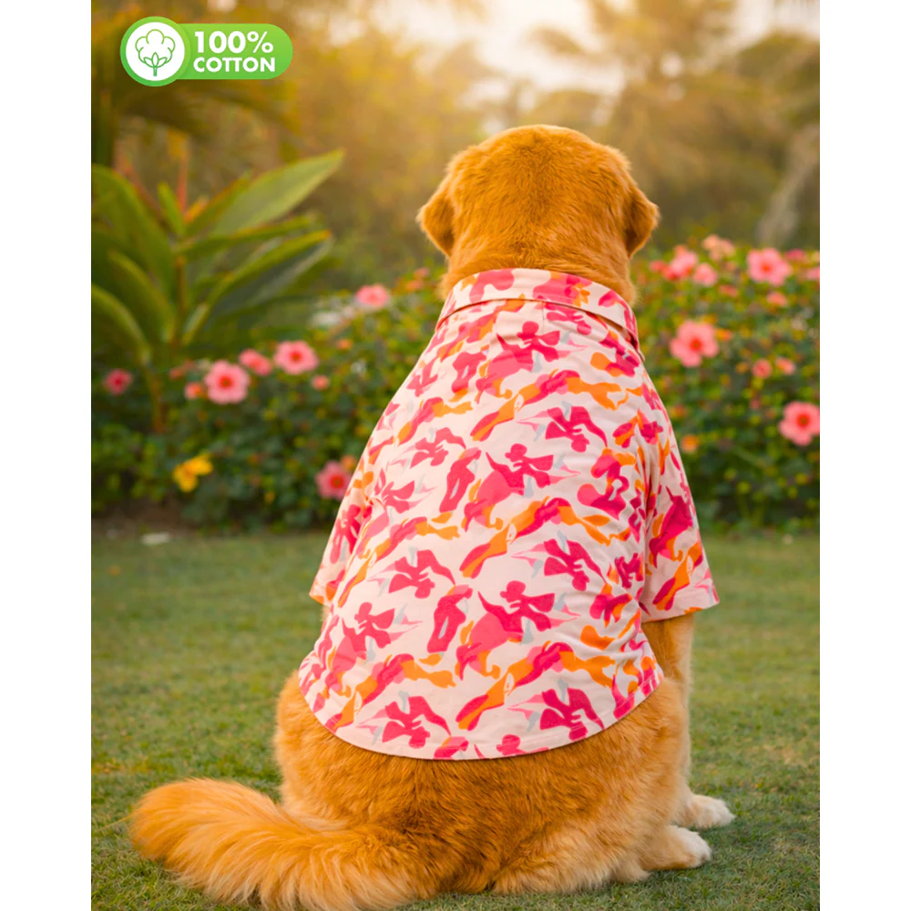 15 Furries Military Camoflage Cotton Shirts for Dogs (Pink) - Image 2