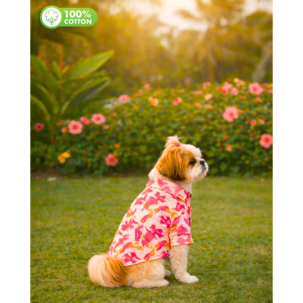 15 Furries Military Camoflage Cotton Shirts for Dogs (Pink) - Image 4