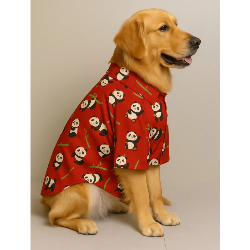 15 Furries Panda Shirt for Dogs (Red) - Image 3