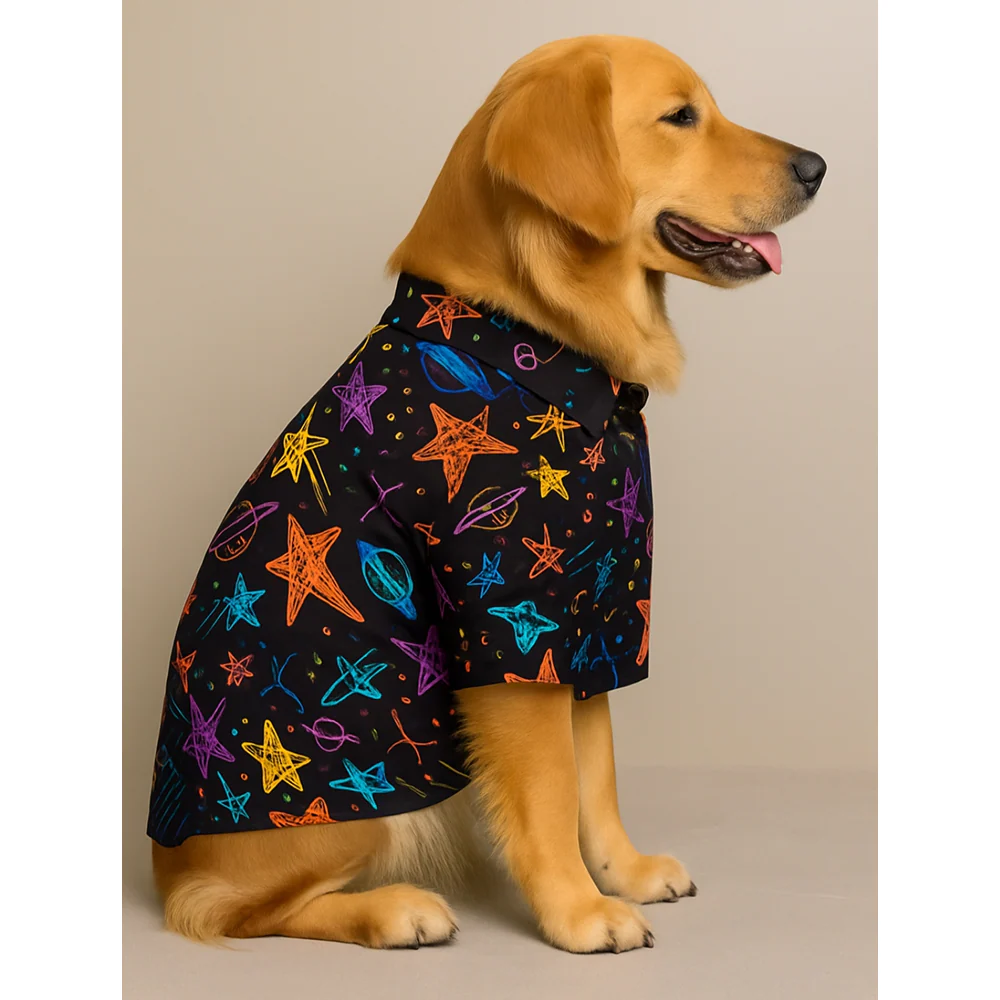15 Furries Planet and Stars Shirt for Dogs - Image 2