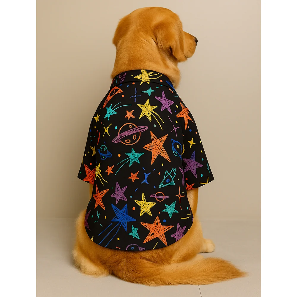 15 Furries Planet and Stars Shirt for Dogs - Image 3