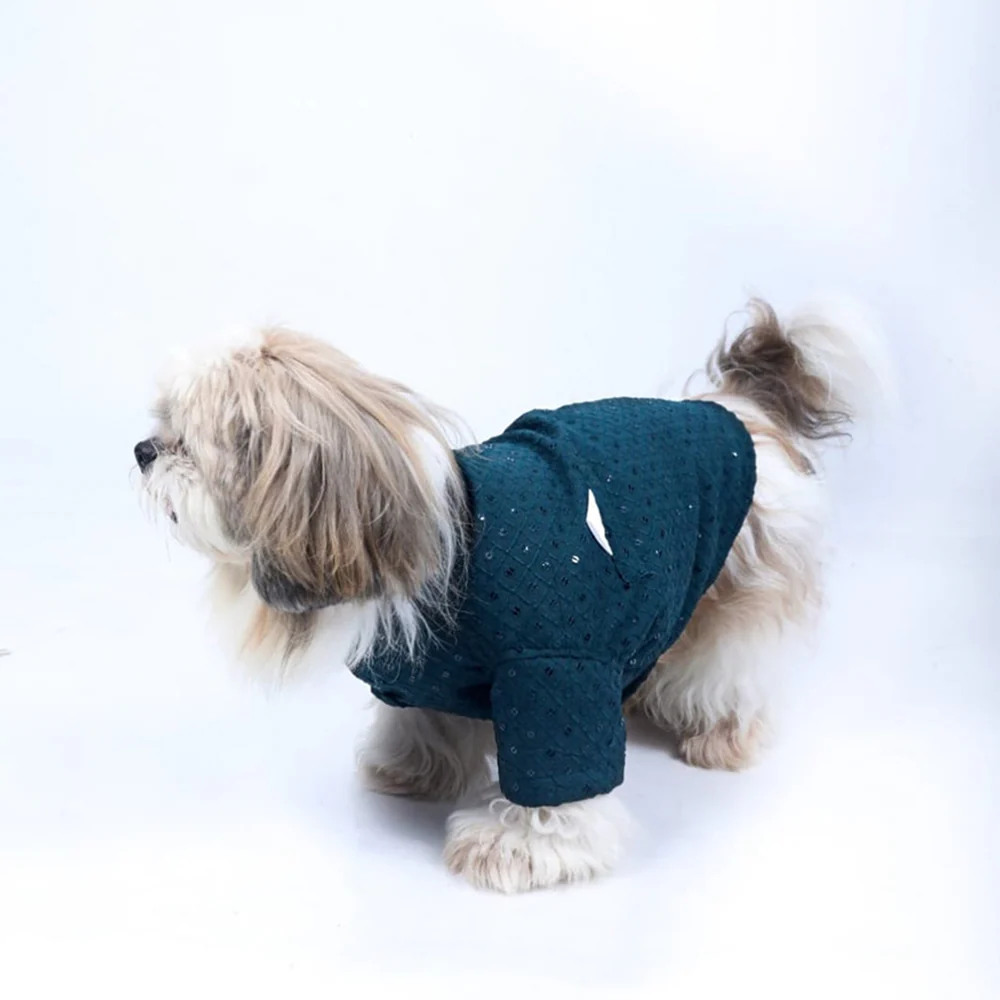 15 Furries Sherwani for Dogs (Blue) - Image 3