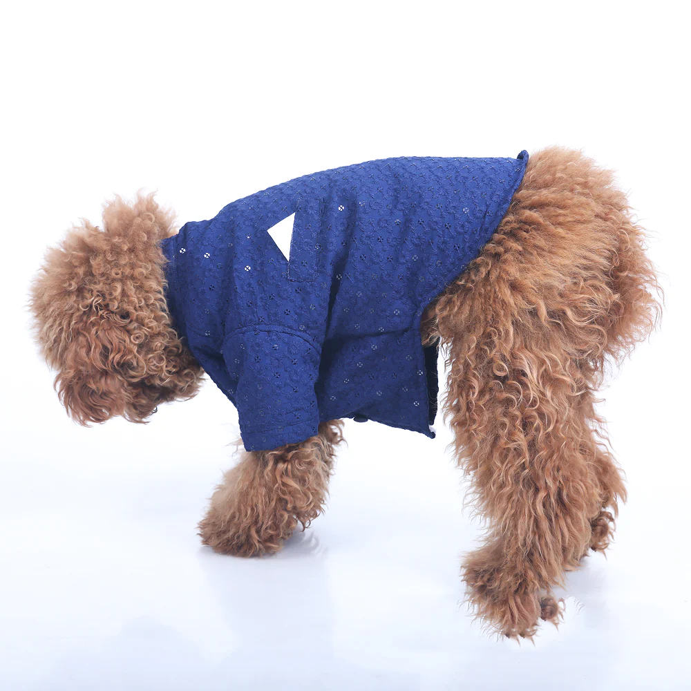 15 Furries Sherwani for Dogs (Navy Blue) - Image 5