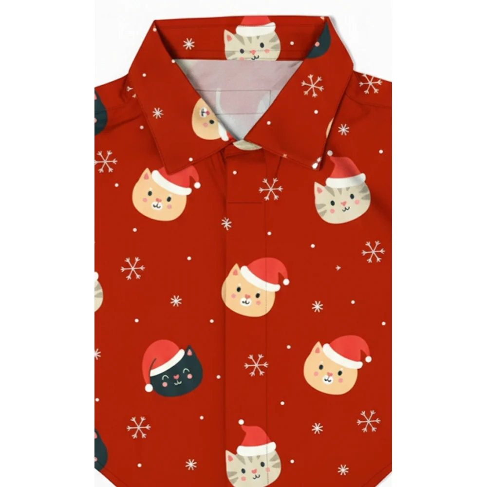 15 Furries Snowy Shirts for Cats (Red) - Image 3