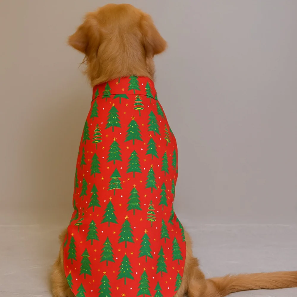 15 Furries Pine Tree Mendous Joy Shirt for Dogs (Red) - Image 3