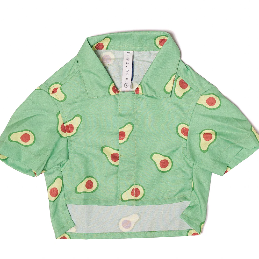 15 Furries Avocado Shirt for Cats (Green) - Image 2