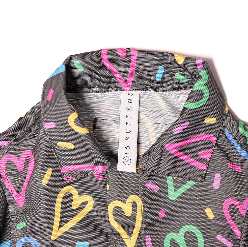 15 Furries Heart Buzz Shirt for Cats (Black) - Image 5