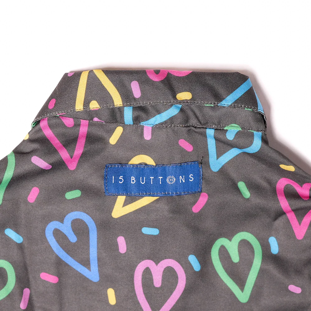 15 Furries Heart Buzz Shirt for Cats (Black) - Image 8