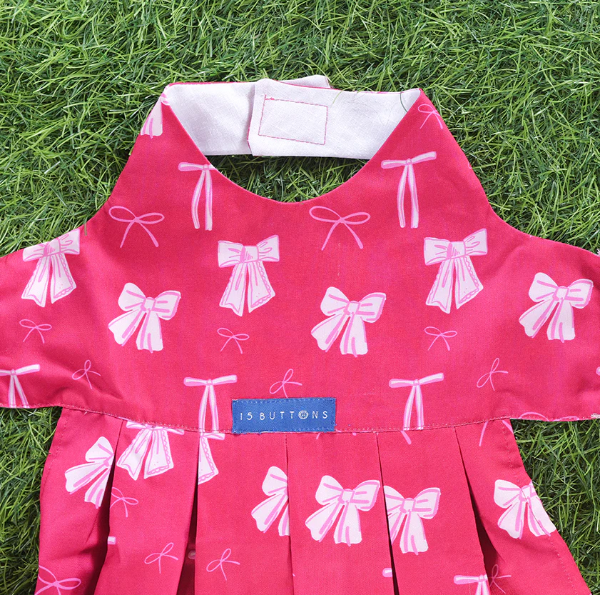 15 Furries Hot Pink Bow Dress for Dogs - Image 5