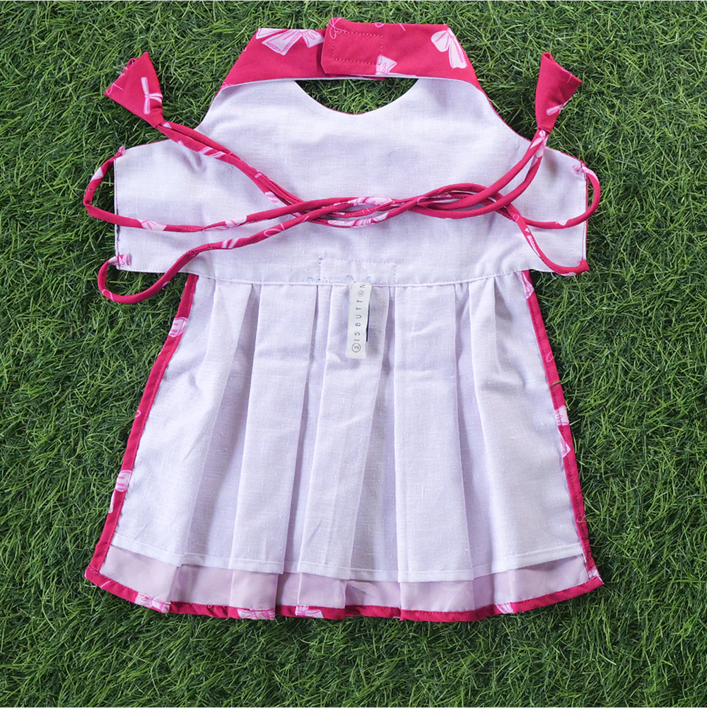 15 Furries Hot Pink Bow Dress for Dogs - Image 6