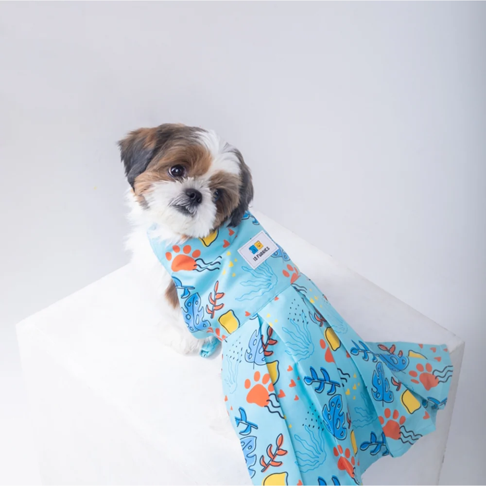 15 Furries Monstera Tropical Dress for Dogs - Image 2