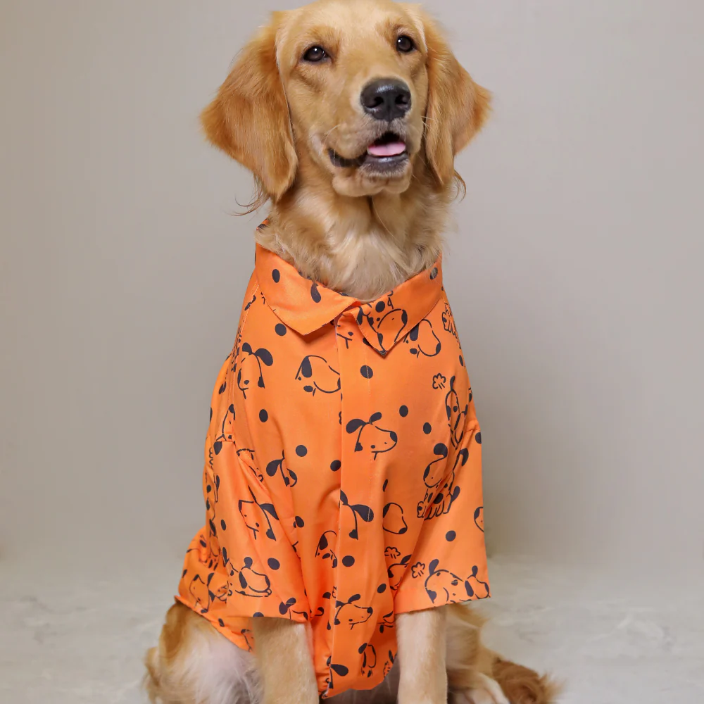15buttons Orange Snoopy Shirt for Dogs - Image 2