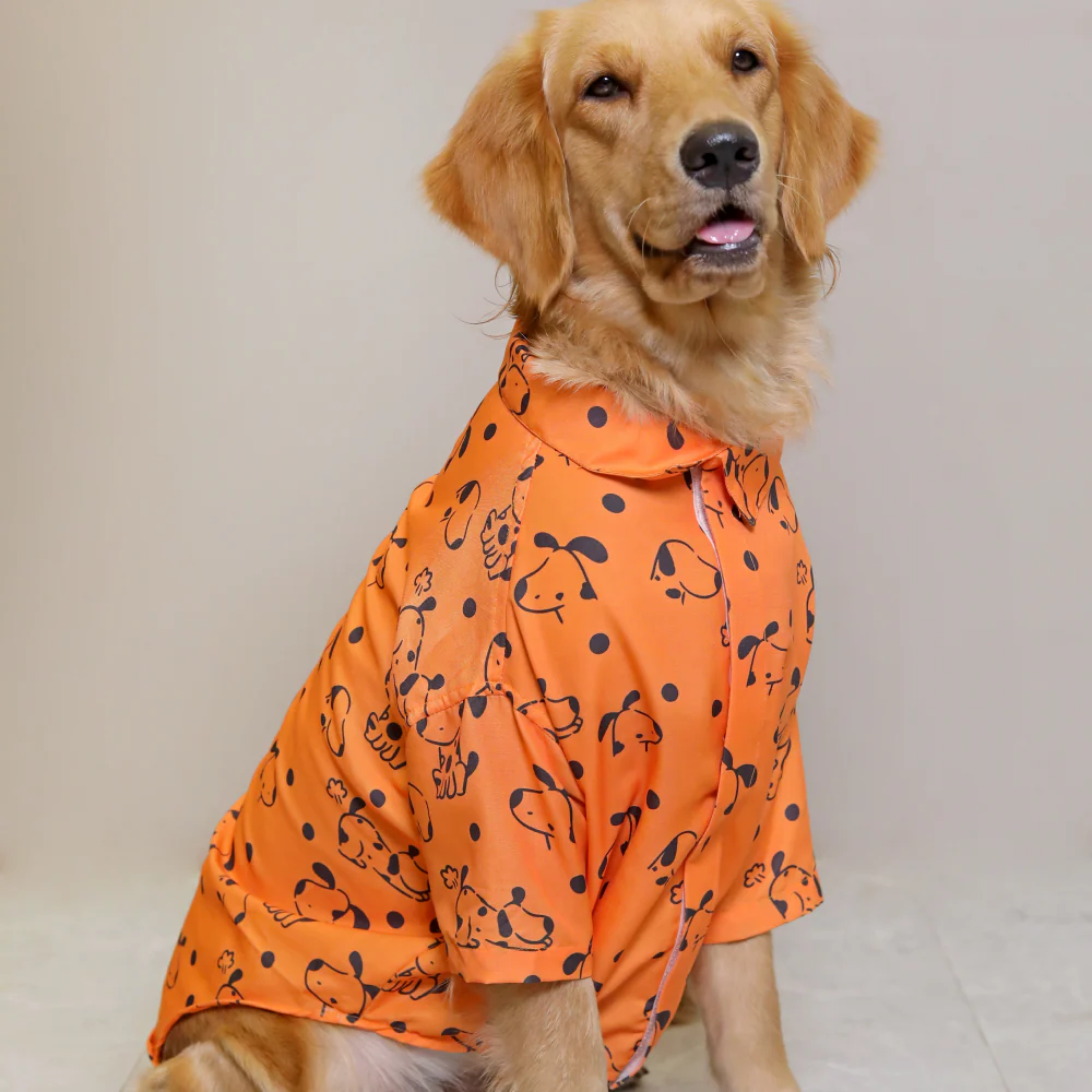 15buttons Orange Snoopy Shirt for Dogs - Image 3