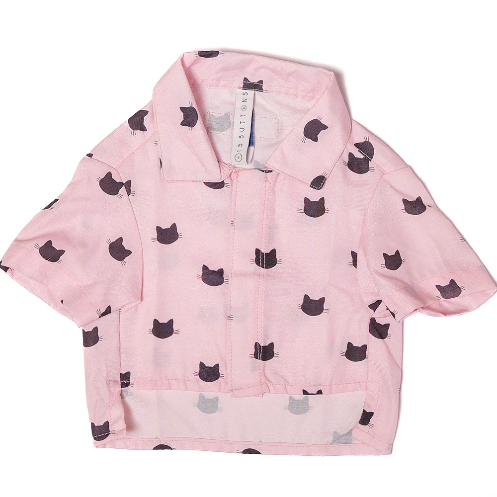 15 Furries Purfect pink Shirt for Cats (Pink) - Image 2