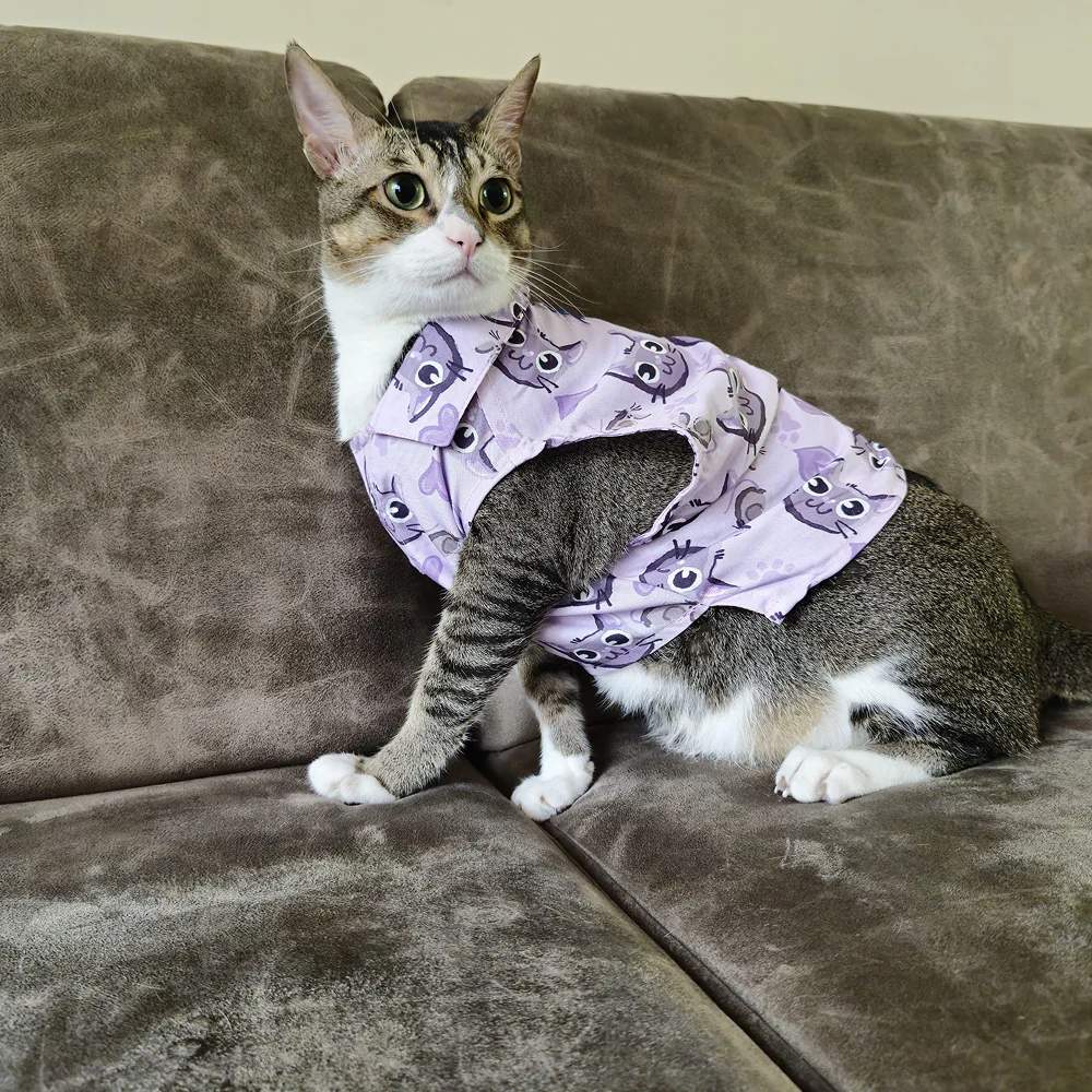 15 Furries Purple Meow Shirt for Cats (Purple) - Image 15