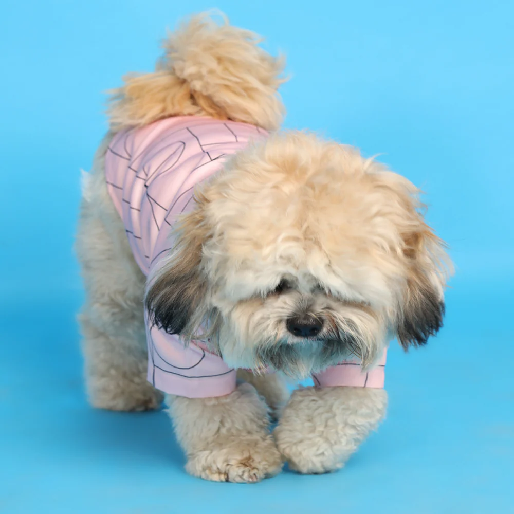 15buttons Satin Shirt for Dogs (Pink) - Image 2