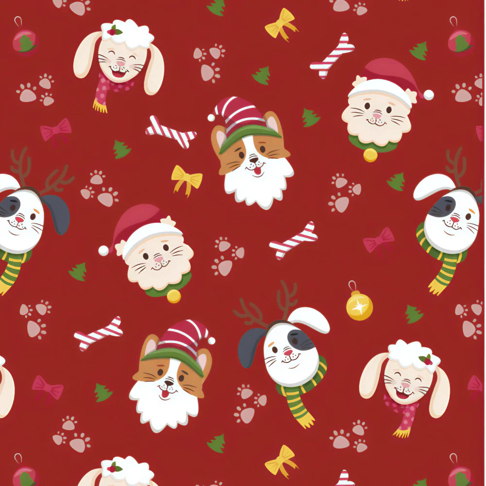 15Furries Santa Paws Bandana for Dogs and Cats - Image 2
