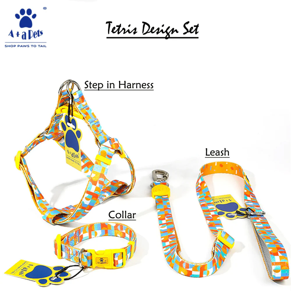 A Plus A Click & Lock Hook Tetris Design Leash for Dogs and Cats - Image 4