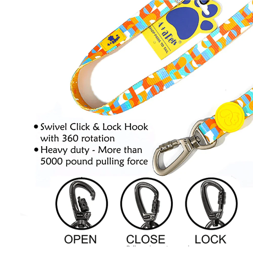 A Plus A Click & Lock Hook Tetris Design Leash for Dogs and Cats - Image 5