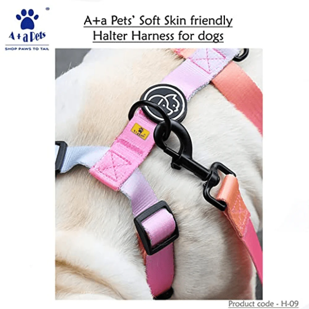 A Plus A Pets Skin Friendly Gradient Design Harness for Dogs and Cats (Pink) - Image 5