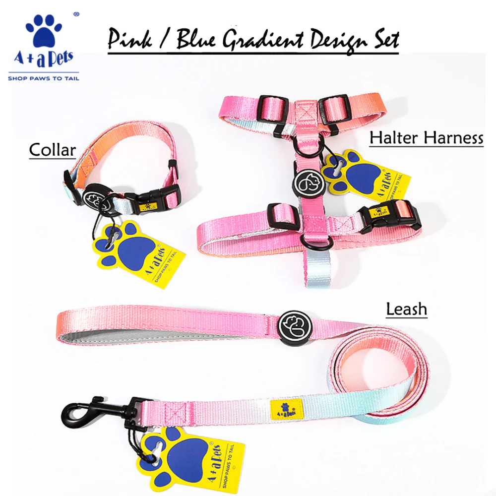 A Plus A Pets Skin Friendly Gradient Design Harness for Dogs and Cats (Pink) - Image 7
