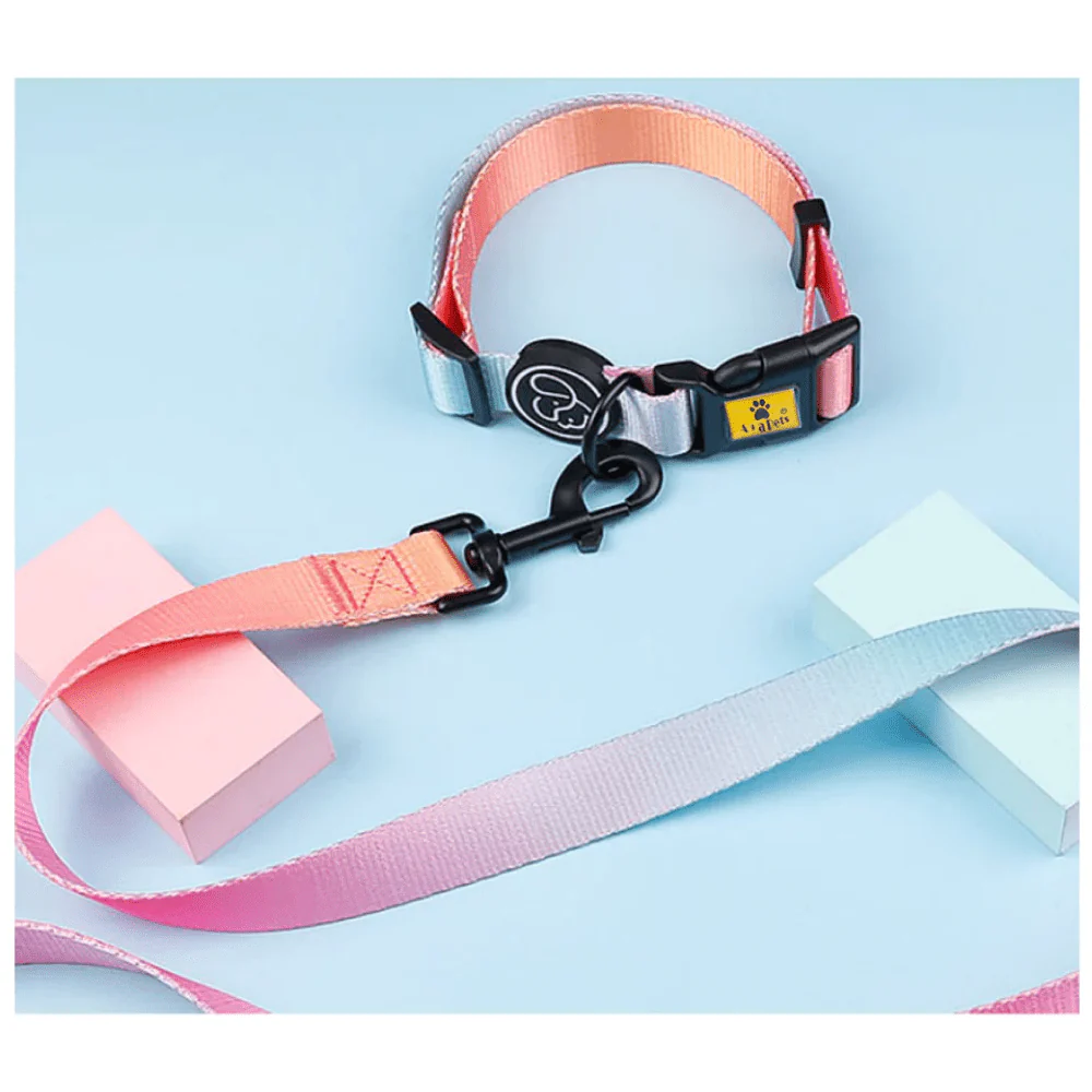 A Plus A Pets Skin Friendly Gradient Design Leash for Dogs (5ft, Pink) - Image 4