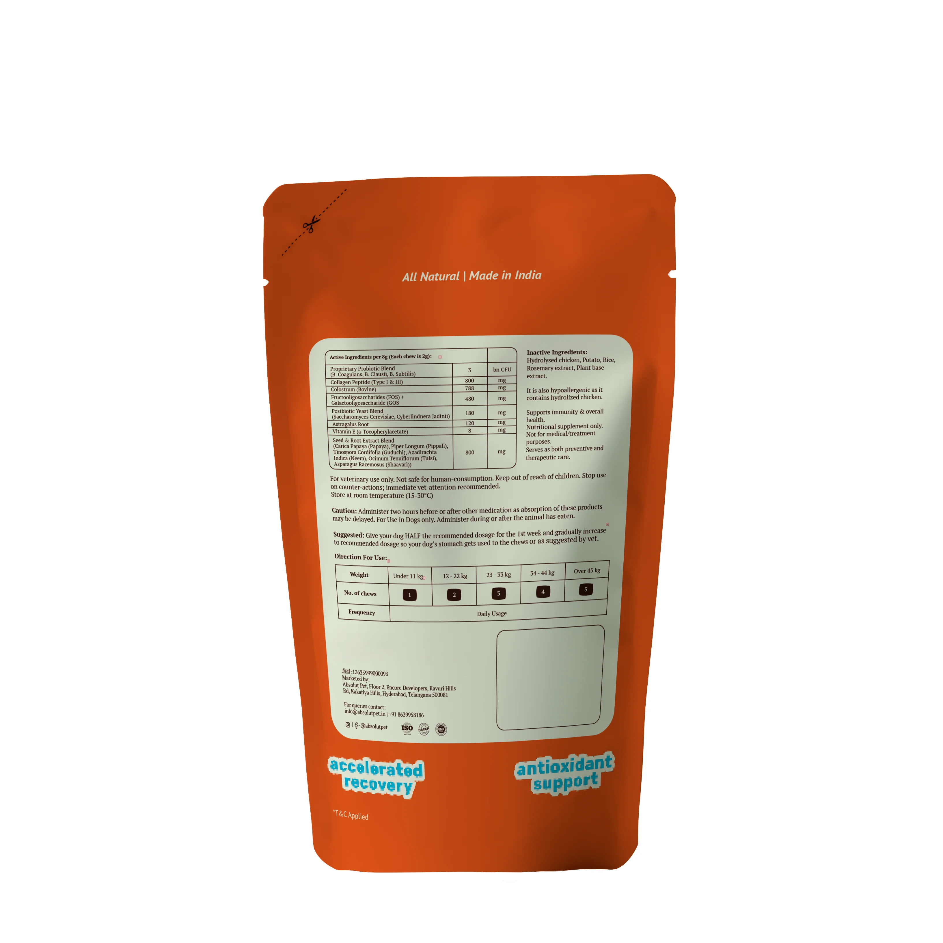 Absolut Pet Postbiotics to Boost Immunity Reduce Allergies & Improve Bioavailability Chews Dogs Treat - Image 7