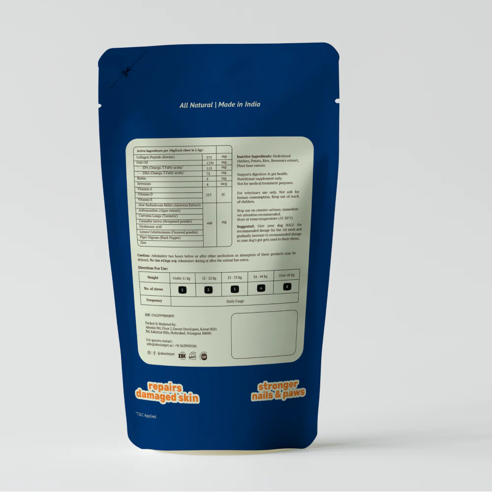 Absolut Pet Skin & Coat with Collagen and Biotin Dog Supplement - Image 7