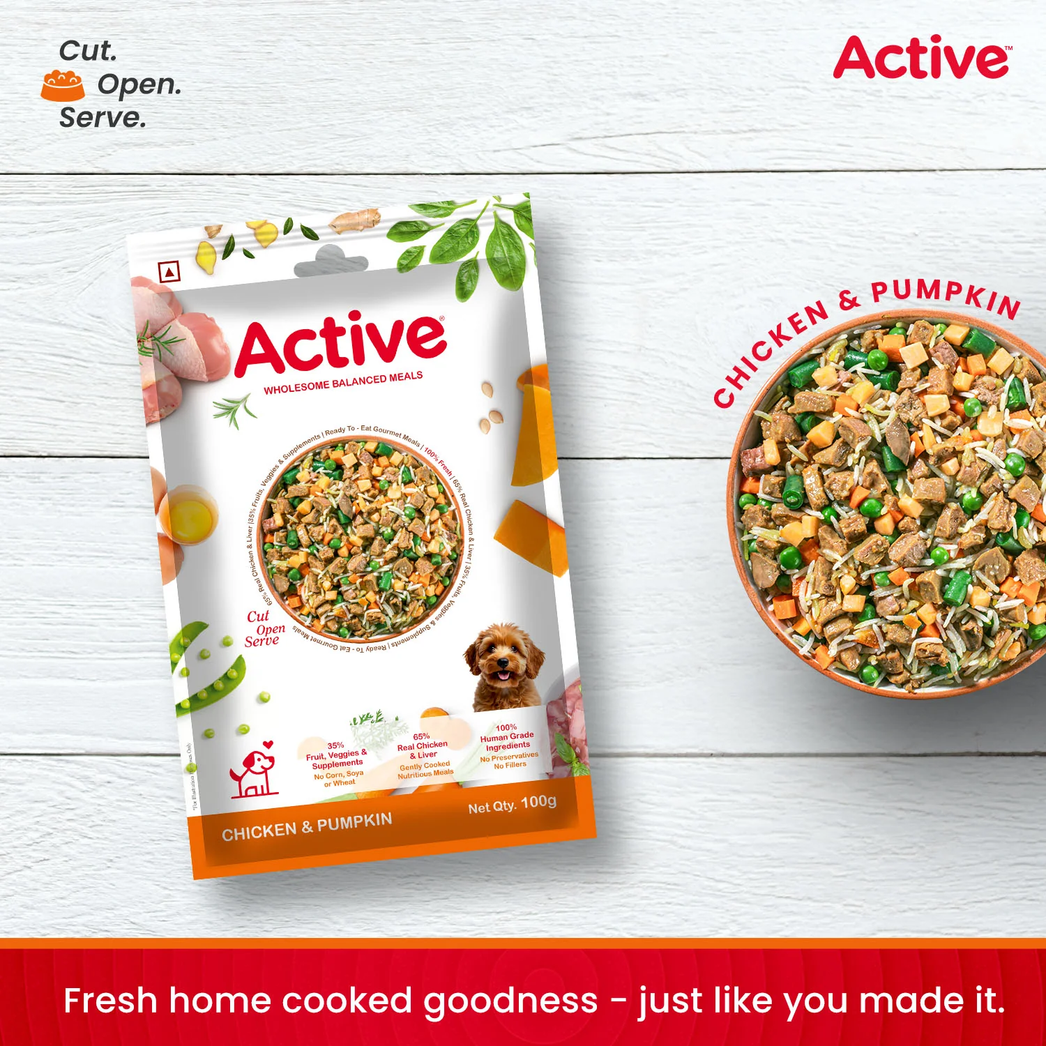 Active Chicken and Pumpkin Biryani Fresh Food For Dogs (Buy 1 Get 1) - Image 4