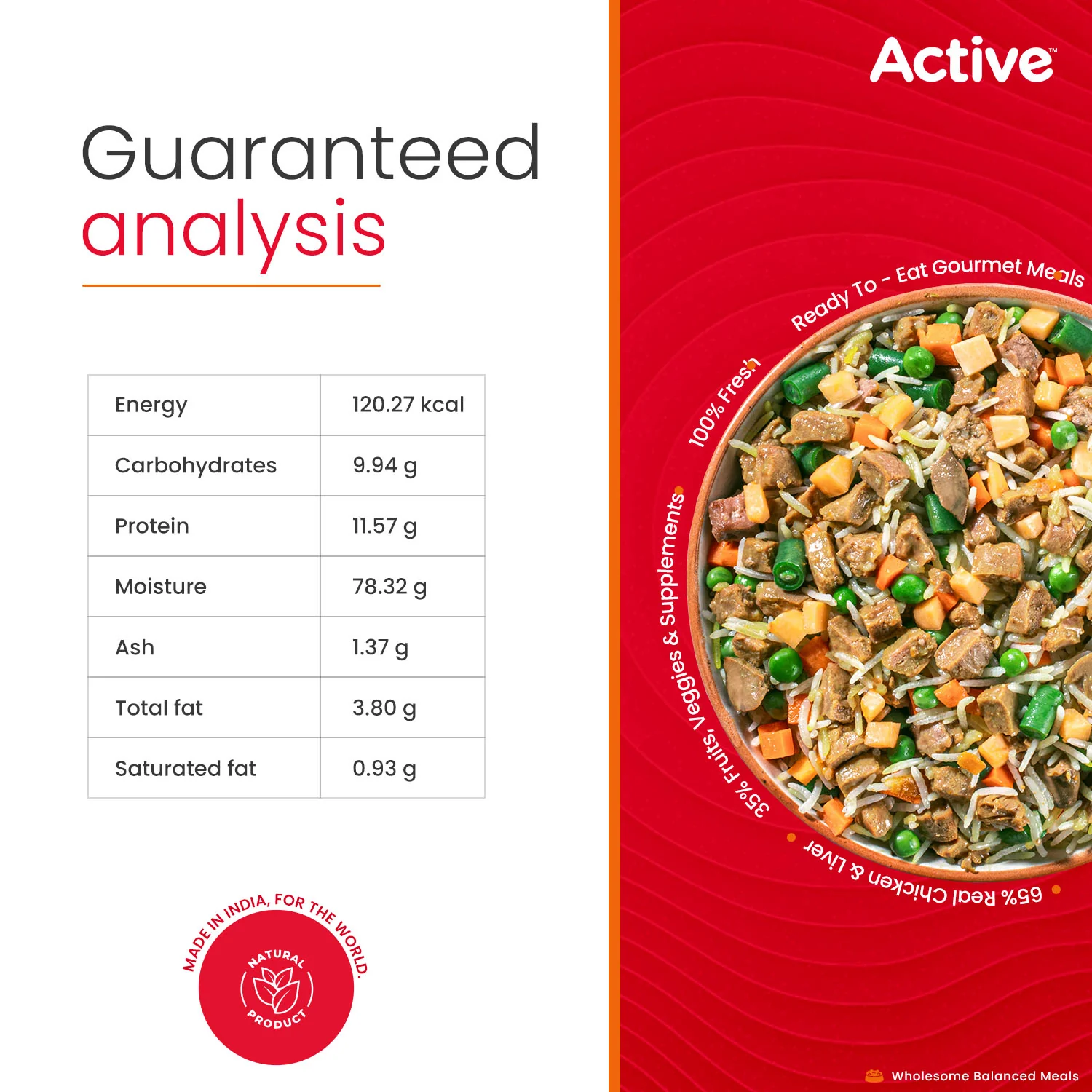 Active Chicken and Pumpkin Biryani Fresh Food For Dogs (Buy 1 Get 1) - Image 7