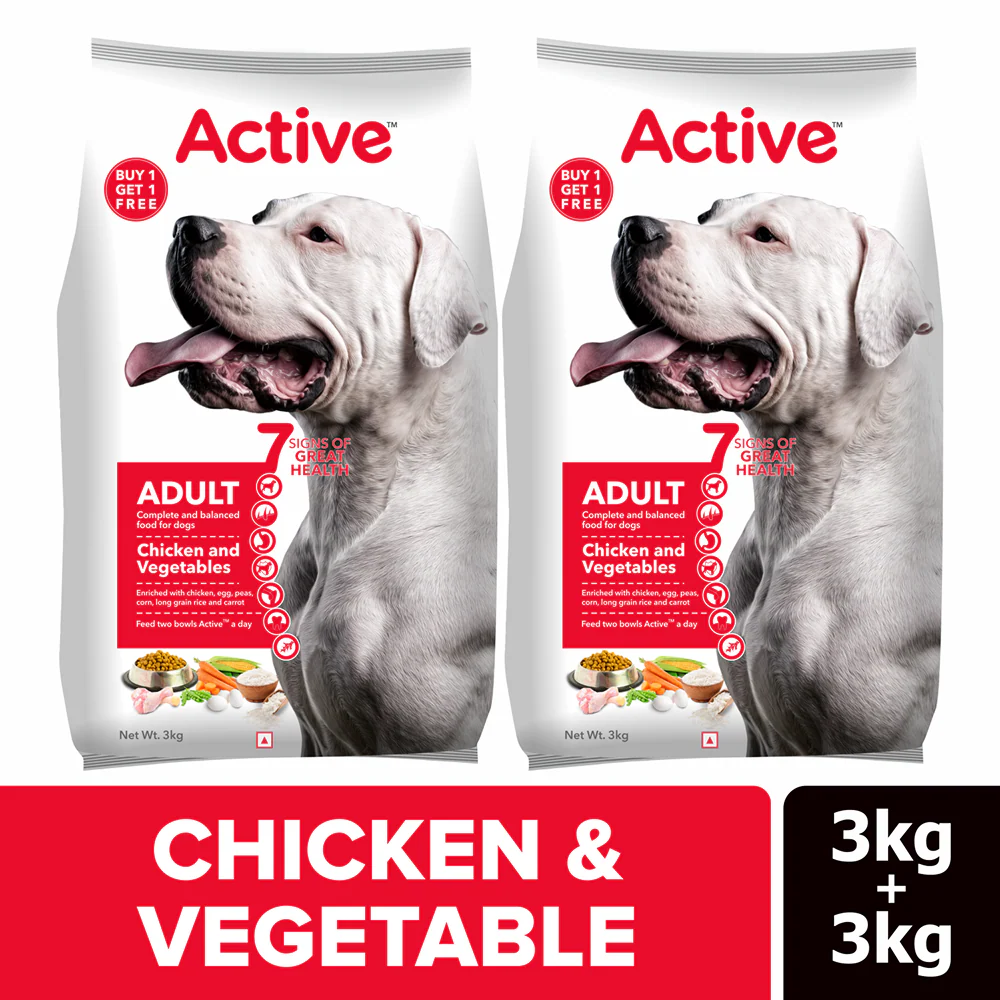 Active Chicken and Vegetables Adult Dog Dry Food (Buy 1 Get 1) - Image 2