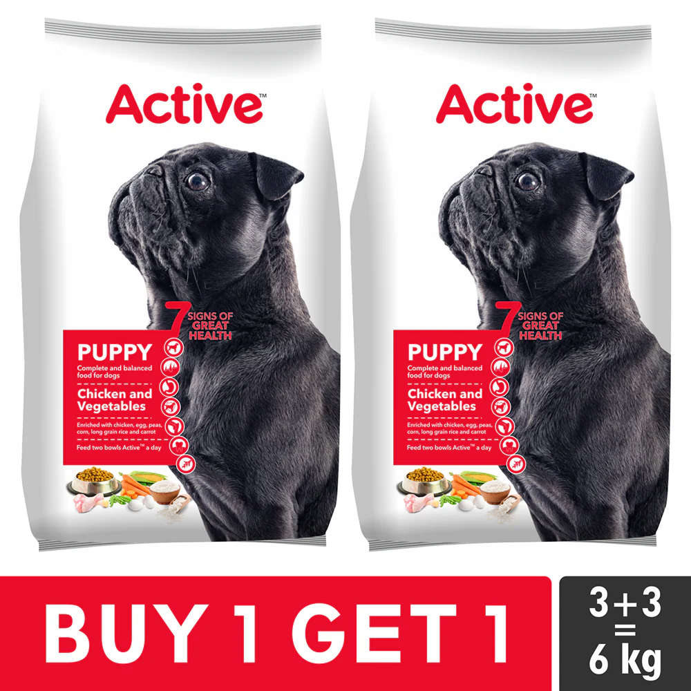 Active Chicken and Vegetables Puppy Dog Dry Food (Buy 1 Get 1) - Image 2
