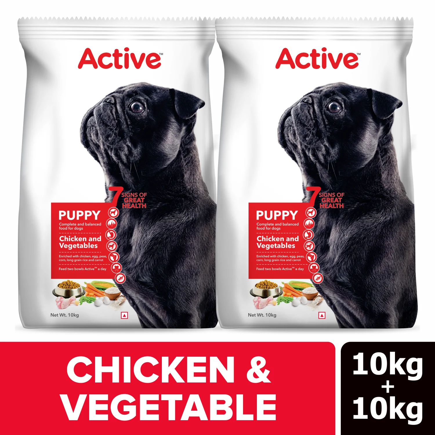 Active Chicken and Vegetables Puppy Dog Dry Food (Buy 1 Get 1) - Image 4