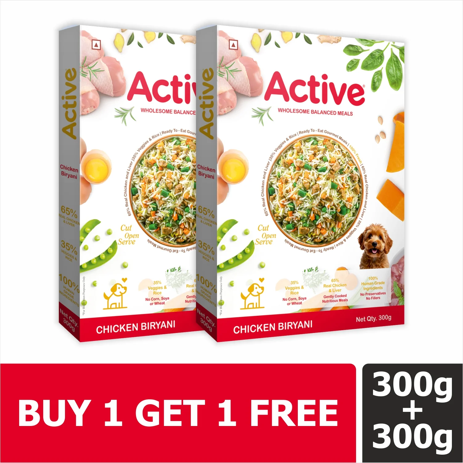 Active Chicken Biryani Fresh Food for Dogs (Buy 1 Get 1) - Image 11