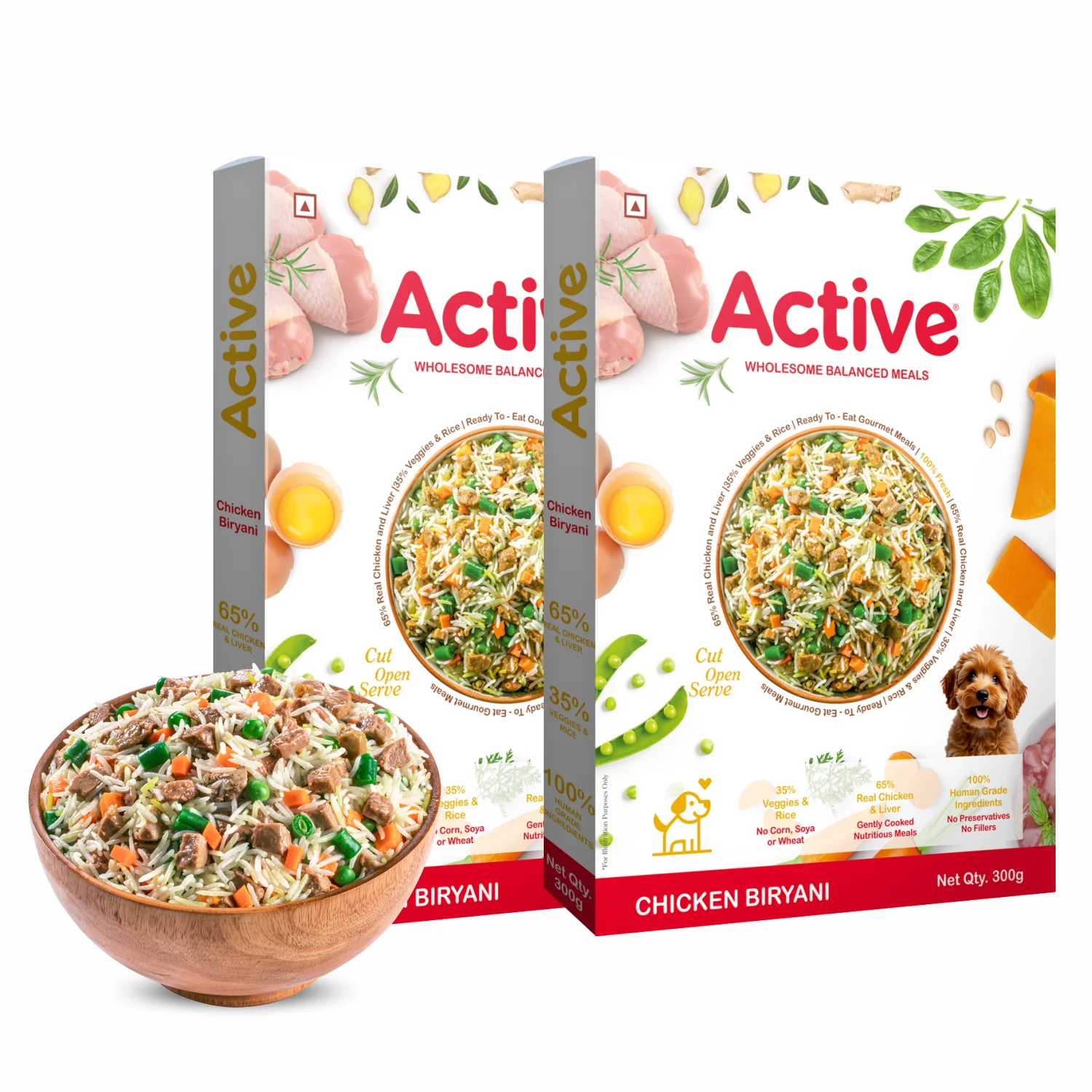 Active Chicken Biryani Fresh Food for Dogs (Buy 1 Get 1) - Image 3