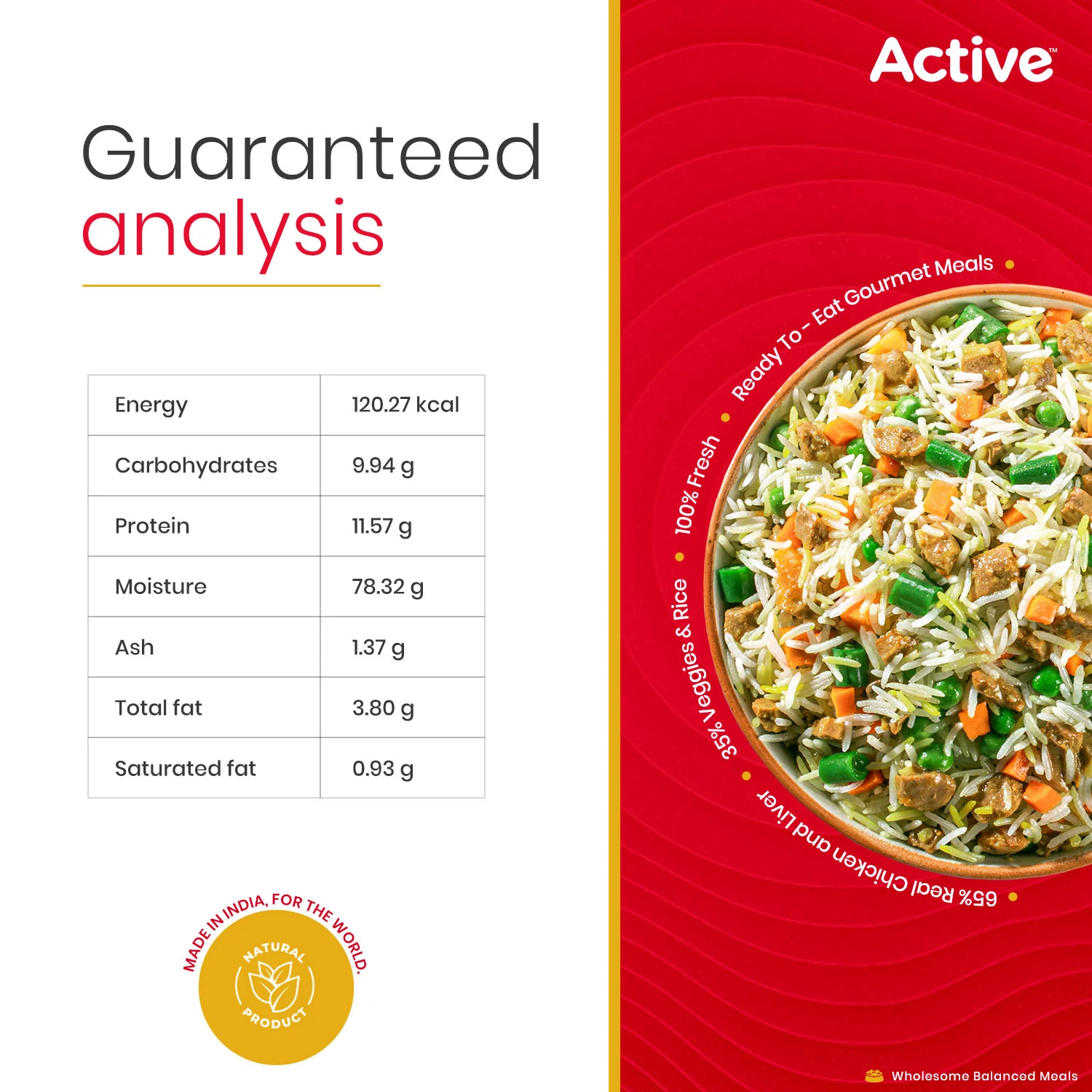 Active Chicken Biryani Fresh Food for Dogs (Buy 1 Get 1) - Image 8