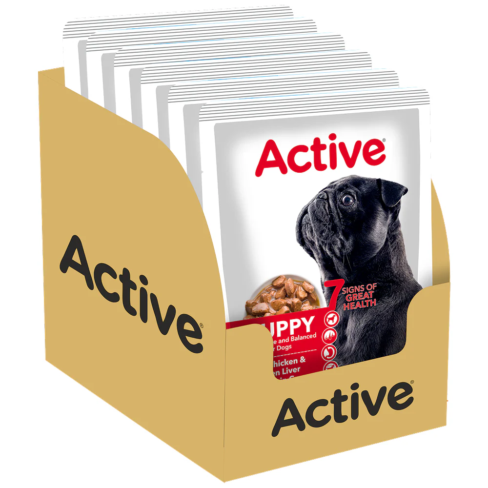 Active Chicken & Chicken Liver Chunks in Gravy Puppy Dog Wet Food (Buy 1 Get 1) - Image 2