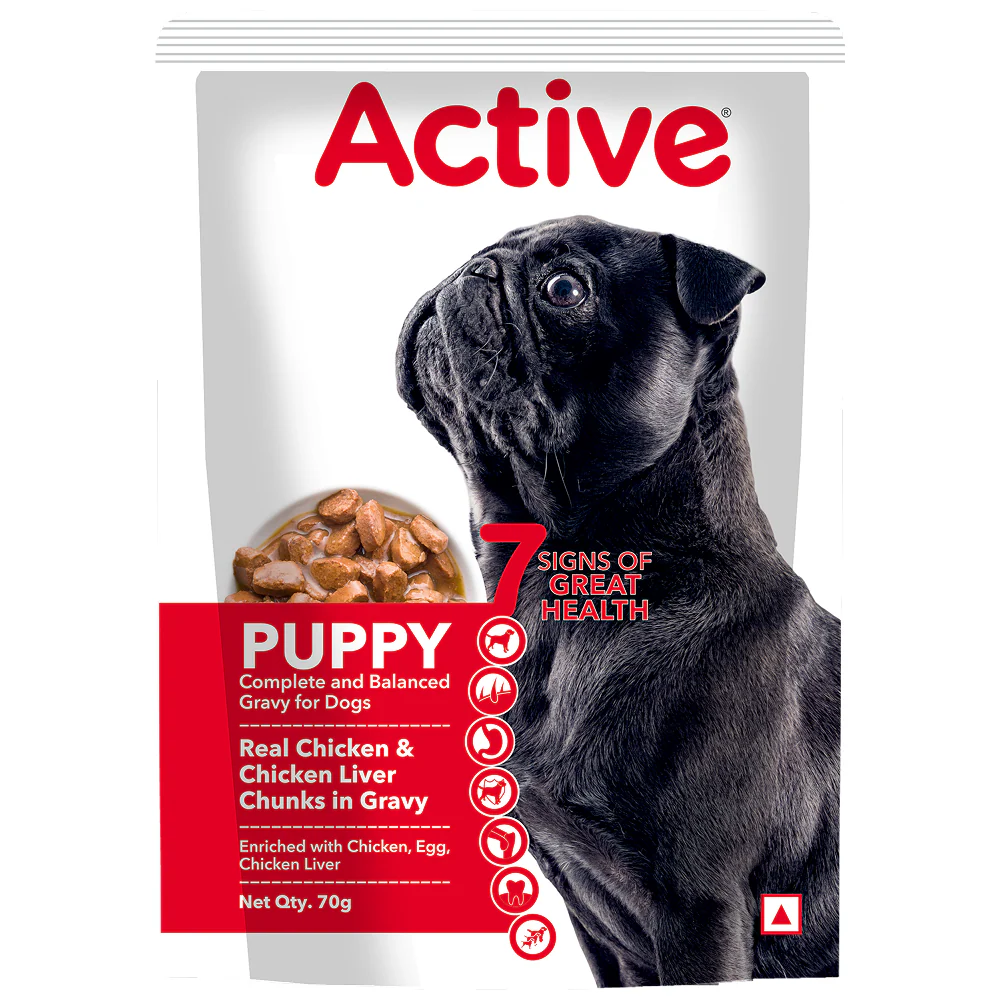Active Chicken & Chicken Liver Chunks in Gravy Puppy Dog Wet Food (Buy 1 Get 1) - Image 5