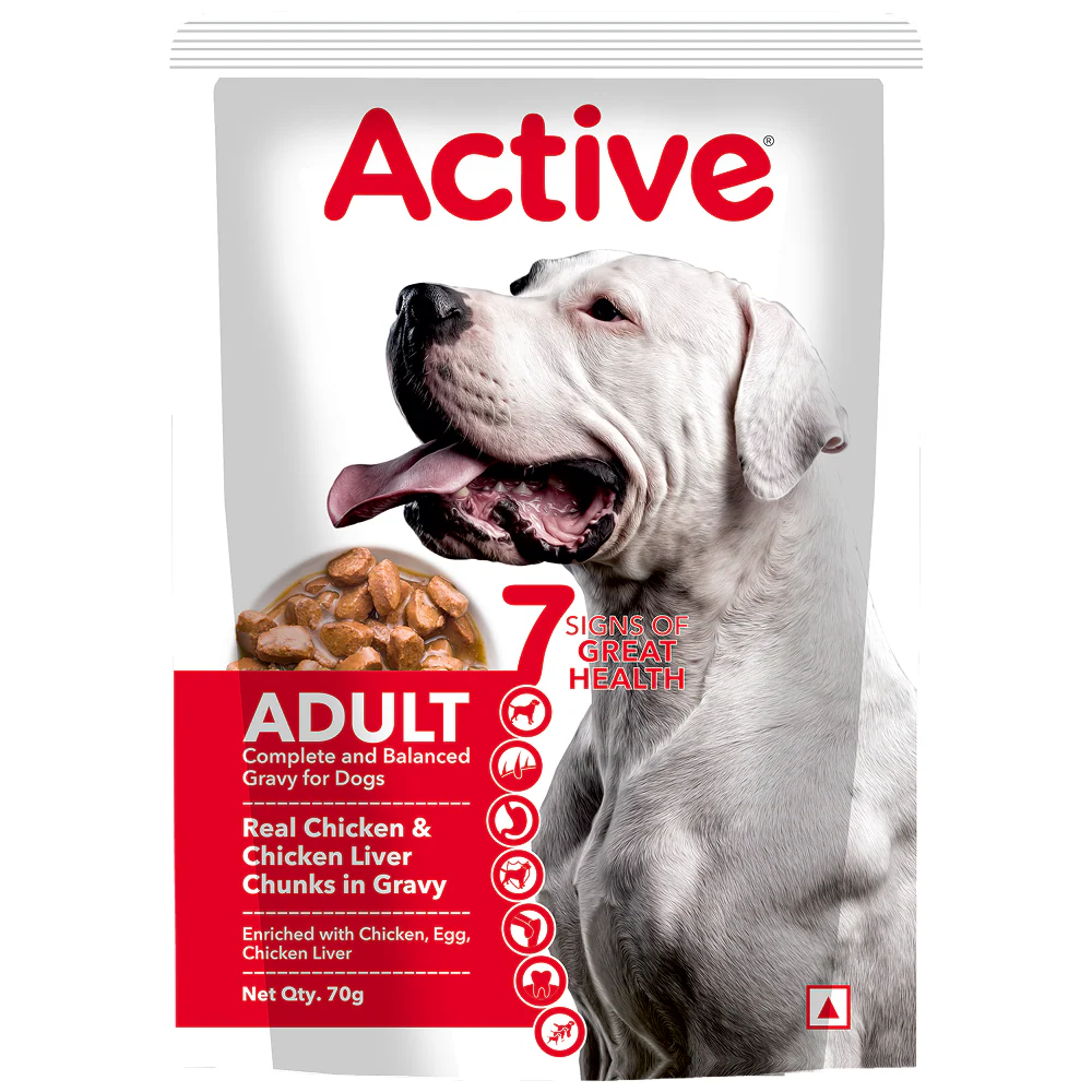 Active Chicken & Chicken Liver Chunks in Gravy Adult Dog Wet Food (Buy 1 Get 1) - Image 3