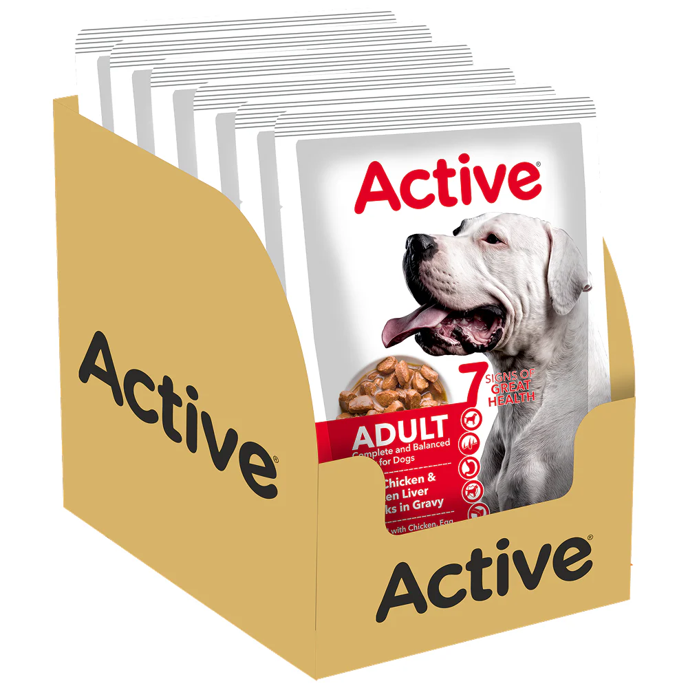 Active Chicken & Chicken Liver Chunks in Gravy Adult Dog Wet Food (Buy 1 Get 1) - Image 4