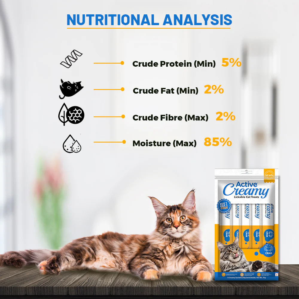 Active Lickable Crab Creamy Cat Treats (Buy 1 Get 1) - Image 6