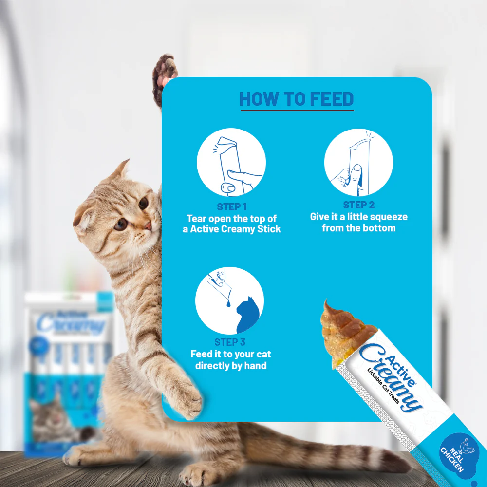 Active Lickable Real Chicken Creamy Cat Treats (Buy 1 Get 1) - Image 6