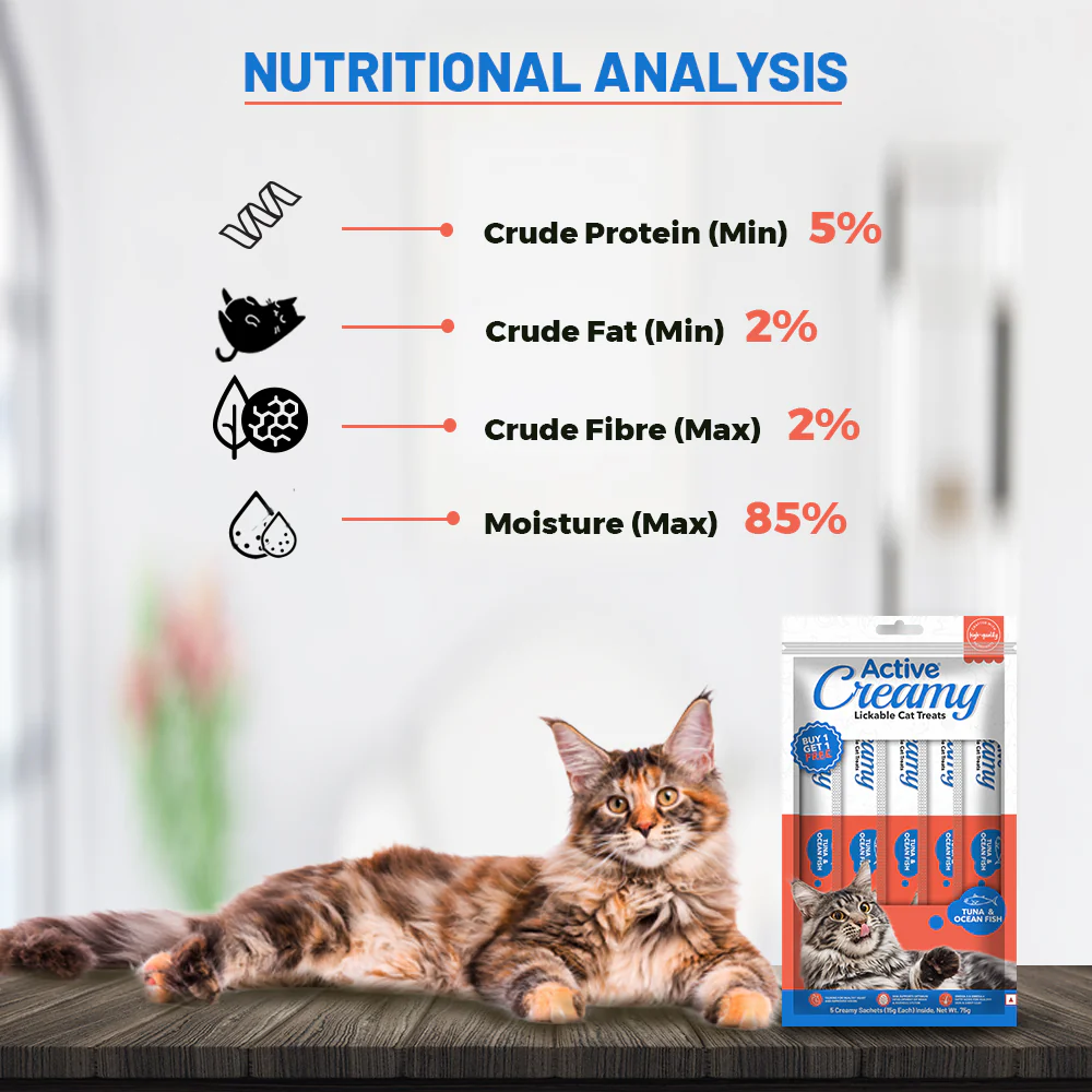 Active Lickable Tuna & Ocean Fish Creamy Cat Treats (Buy 1 Get 1) - Image 4