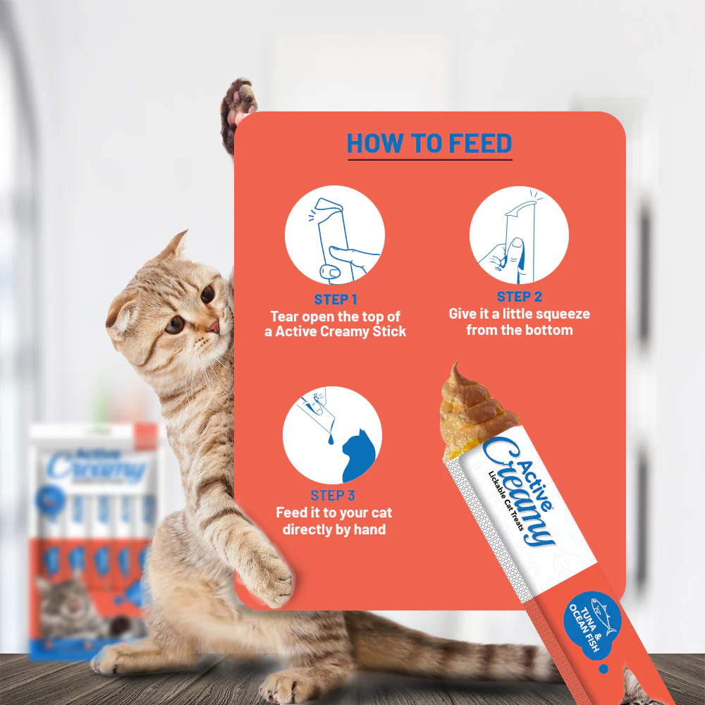 Active Lickable Tuna & Ocean Fish Creamy Cat Treats (Buy 1 Get 1) - Image 6