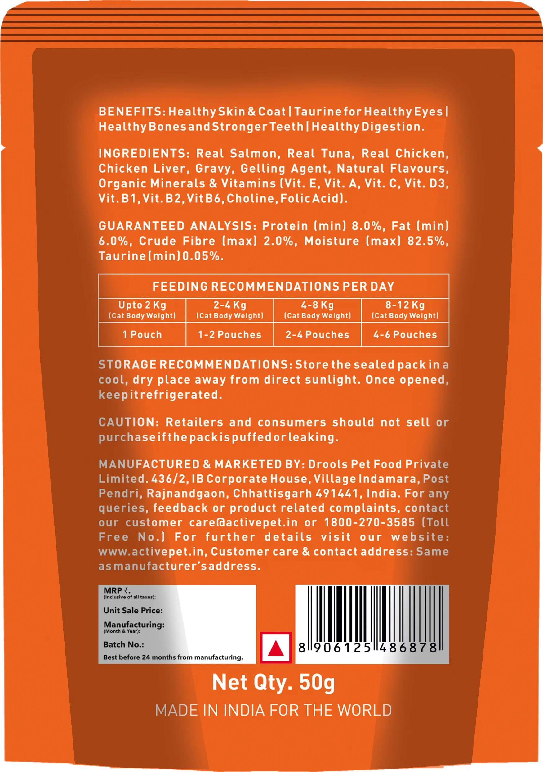 Active Real Salmon Fish in Gravy Adult Cat Wet Food (Buy 1 Get 1) - Image 4
