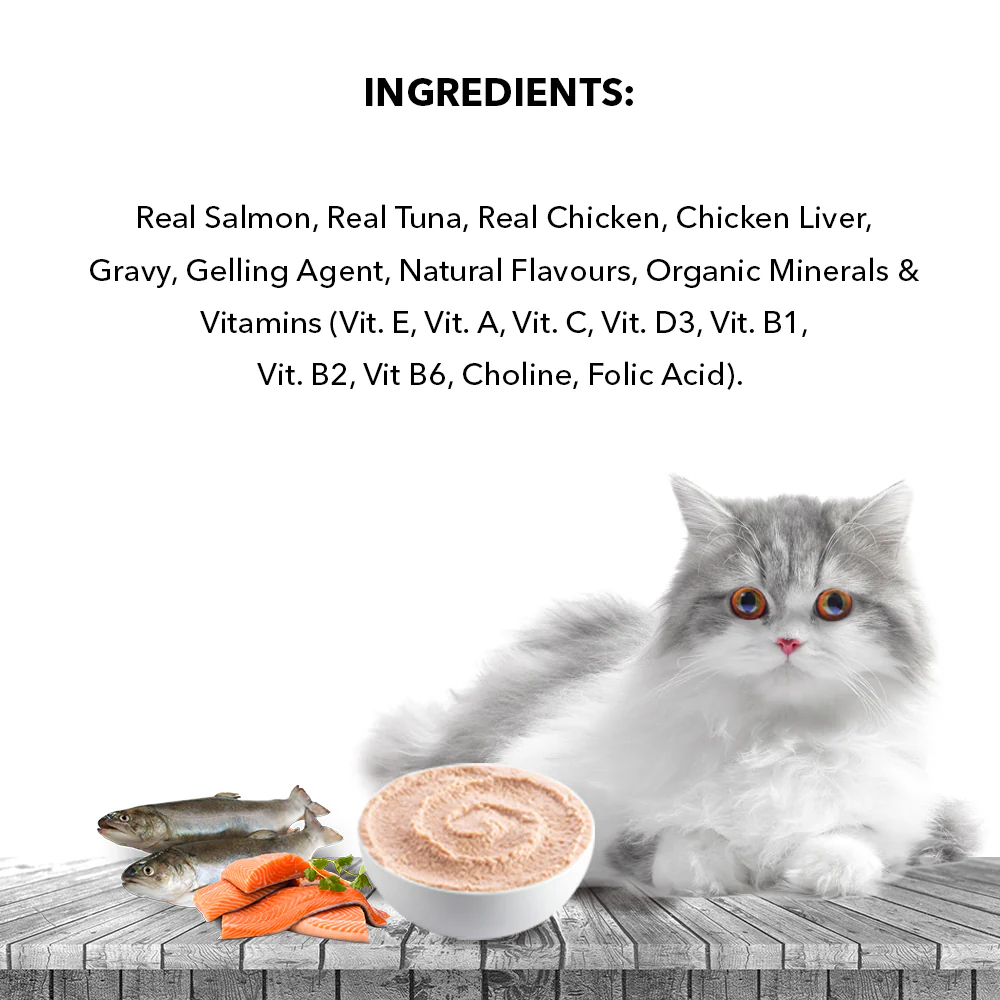 Active Real Salmon Fish in Gravy Adult Cat Wet Food (Buy 1 Get 1) - Image 8