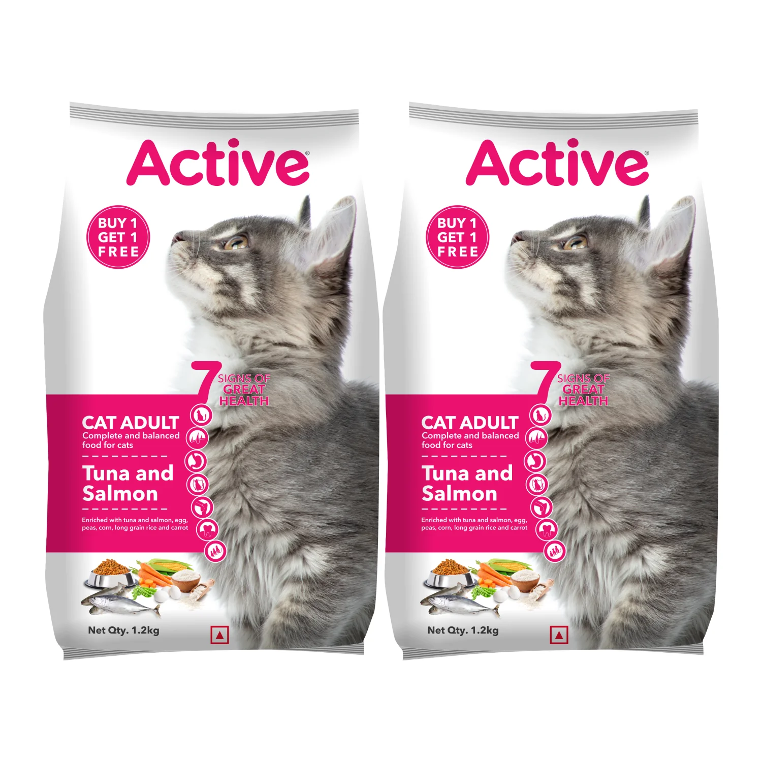 Active Tuna and Salmon Adult Cat Dry Food (Buy 1 Get 1) - Image 9