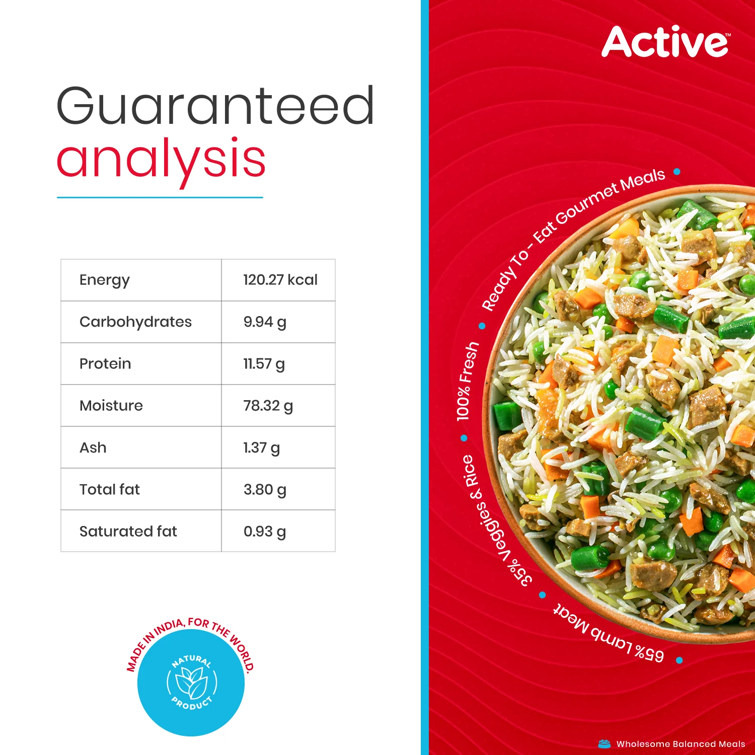 Active Weekly Combo Packof 4 Biryani Fresh Food For Dogs (Buy 1 Get 1) - Image 5