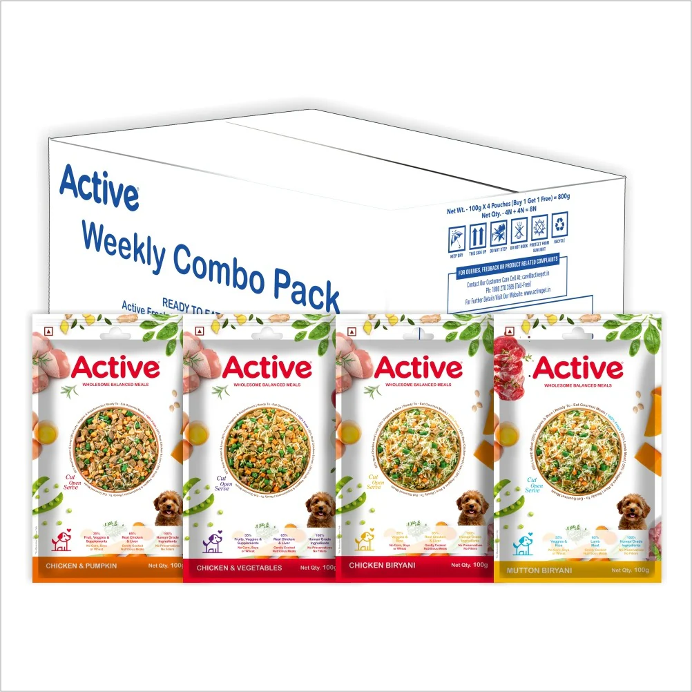 Active Weekly Combo Packof 4 Biryani Fresh Food For Dogs (Buy 1 Get 1) - Image 6